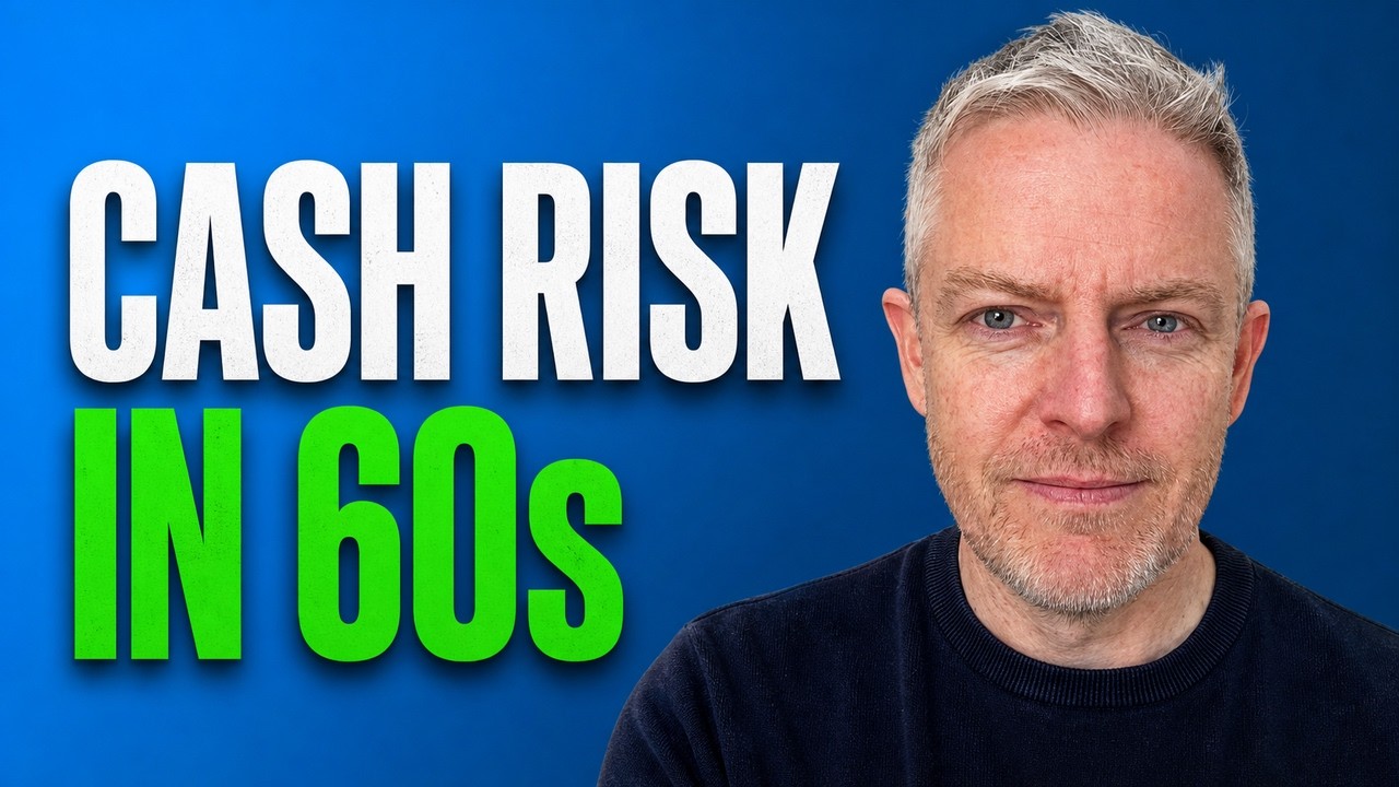 Video still: Ciaran O'Donnell beside the words Cash risk in 60s.